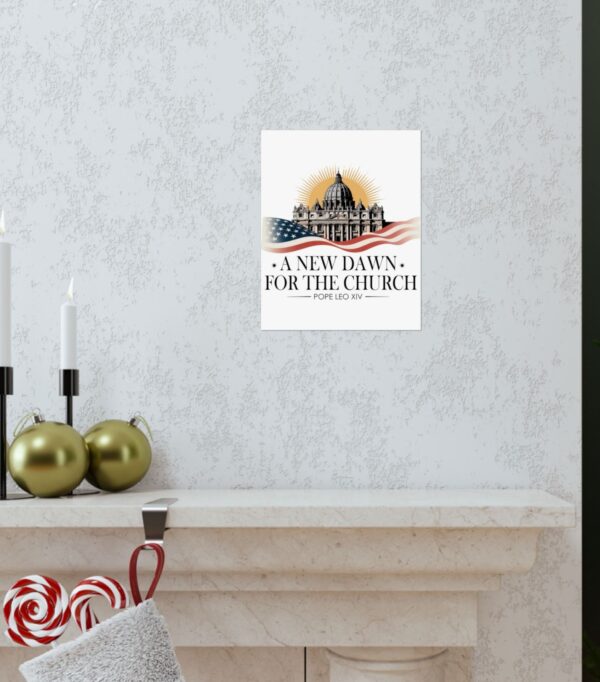 A New Dawn For The Church New Pope Leo XIV Poster