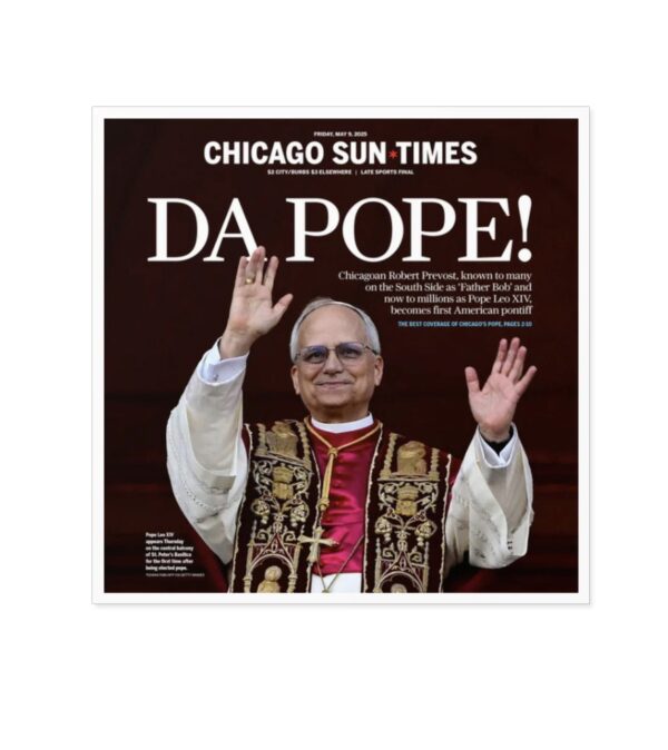 Da Pope! Front Page Vinyl Sticker