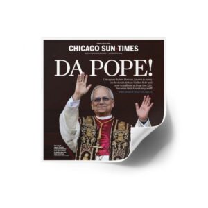 Da Pope! Front Page Vinyl Sticker