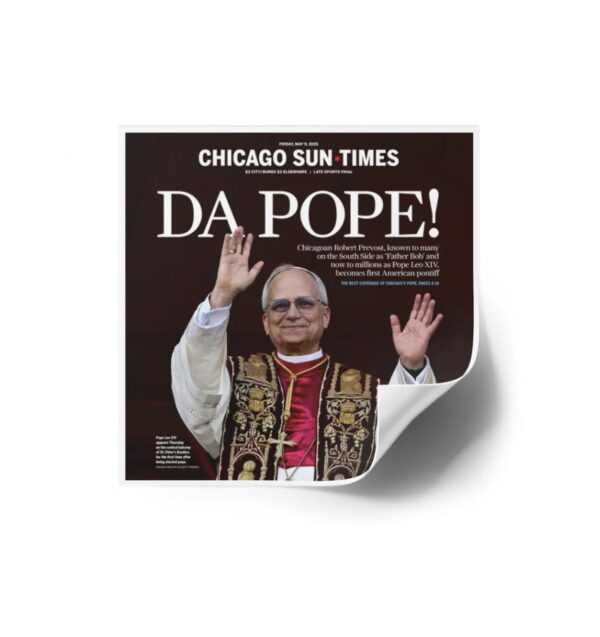 Da Pope! Front Page Vinyl Sticker