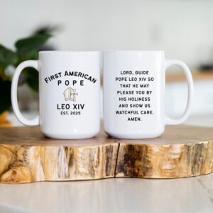 First American Pope Mug, Pope Leo XIV Coffee Cup