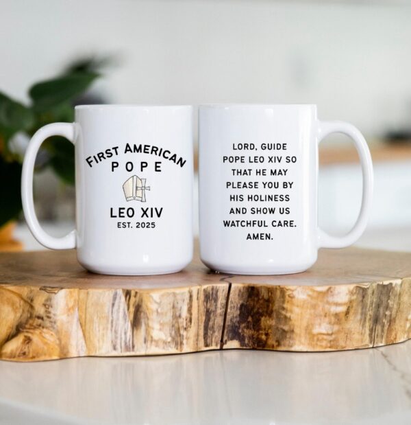 First American Pope Mug, Pope Leo XIV Coffee Cup