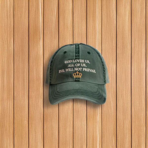 God Loves Us Washed Hat, Pope Leo XIV Washed Hat