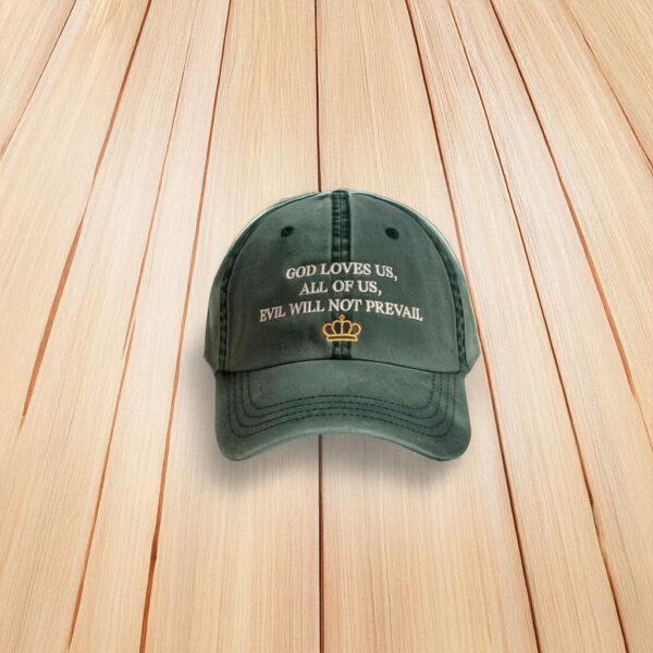 God Loves Us Washed Hat, Pope Leo XIV Washed Hat