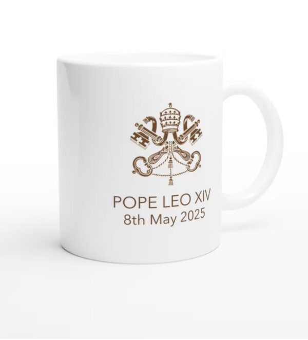 POPE LEO XIV - 11oz Ceramic Mug Ceramic White