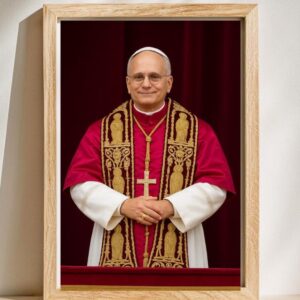 Pope Leo XIV: A Digital Art Print Poster