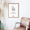Pope Leo XIV Digital Line Art Poster
