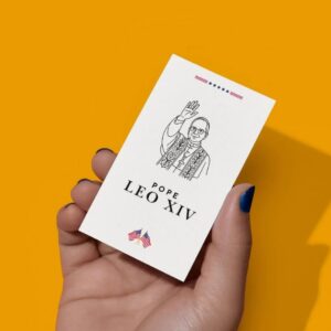 Pope Leo XIV Digital Line Art Poster