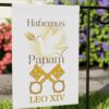 Pope Leo XIV Flag, Habemus Papam Catholic Garden Flag