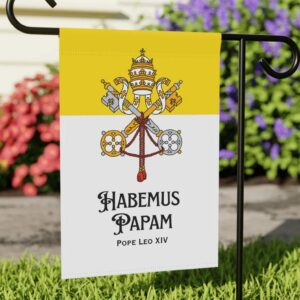 Pope Leo XIV Flag, Habemus Papam Garden Flag