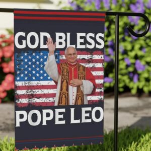 Pope Leo XIV Flag | Red White & Blue Catholic Flag