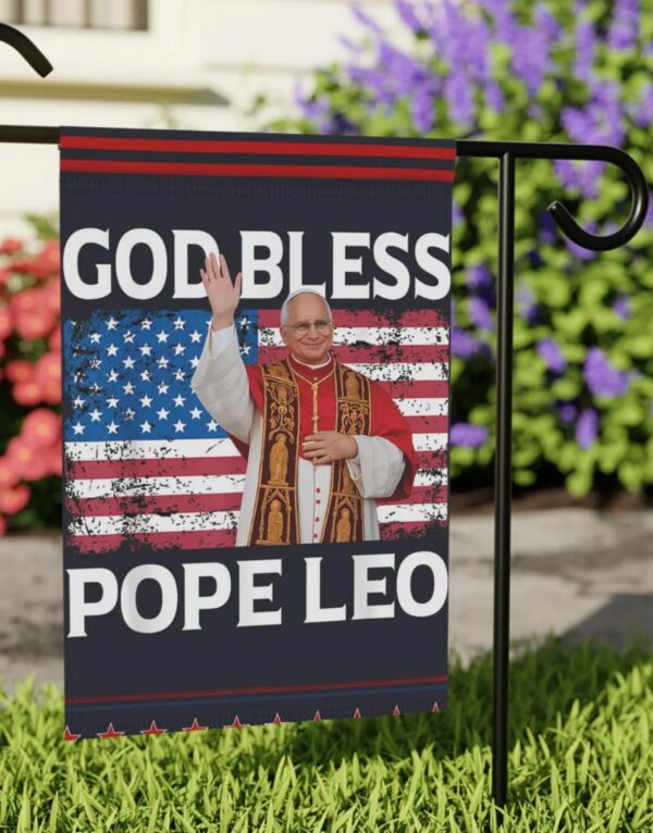Pope Leo XIV Flag | Red White & Blue Catholic Flag