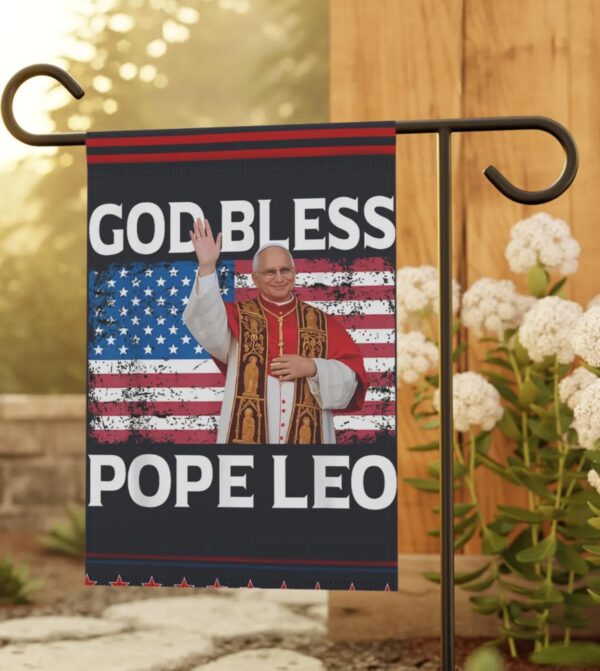Pope Leo XIV Flag | Red White & Blue Catholic Flag