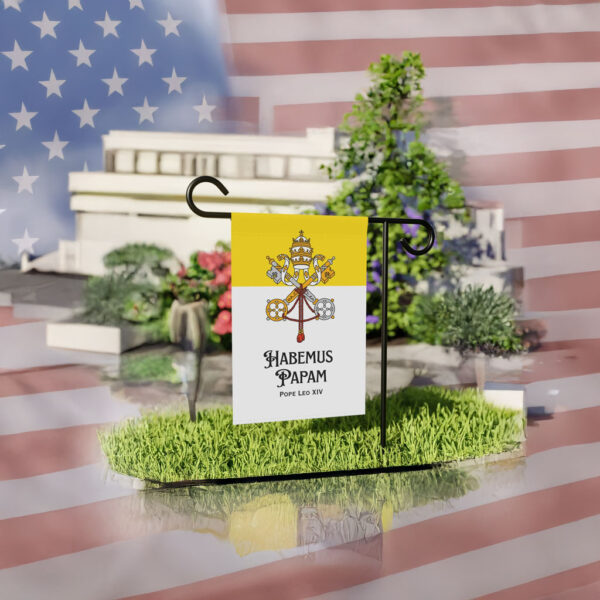 Pope Leo XIV Garden Flag