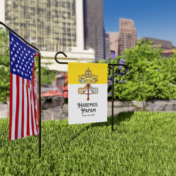 Pope Leo XIV Garden Flag