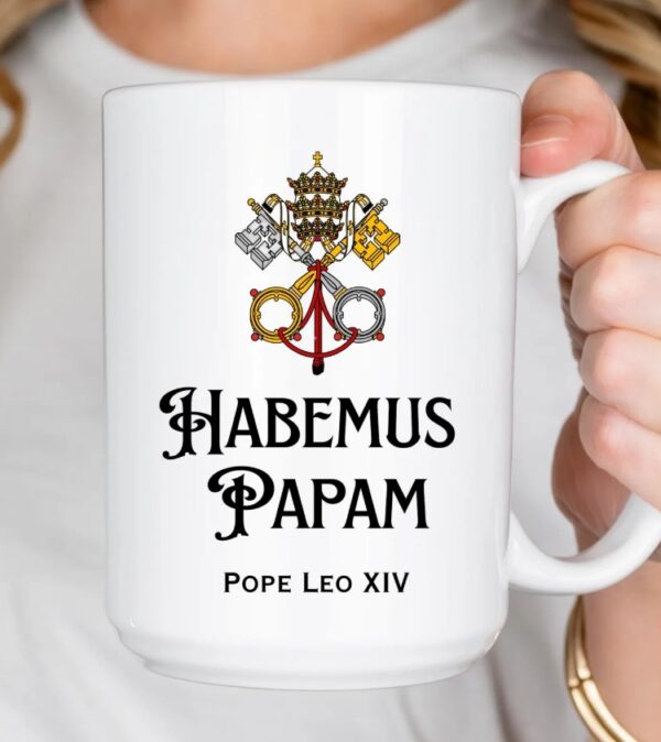 Pope Leo XIV Mug, Habemus Papam Coffee Cup