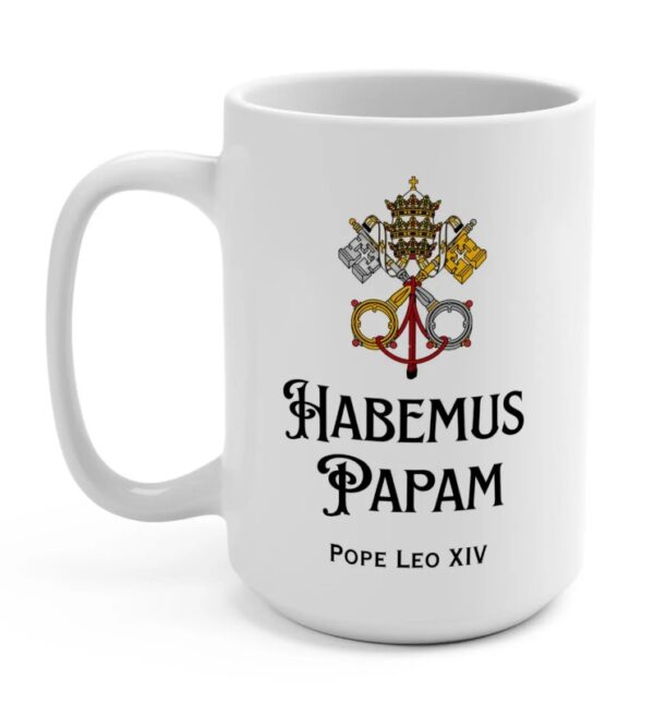 Pope Leo XIV Mug, Habemus Papam Coffee Cup