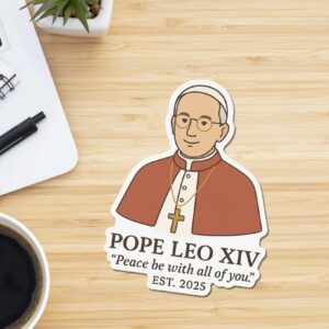 Pope Leo XIV Sticker, First American Pope, 