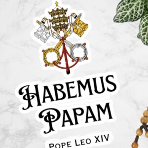 Pope Leo XIV Sticker, Habemus Papam Sticker